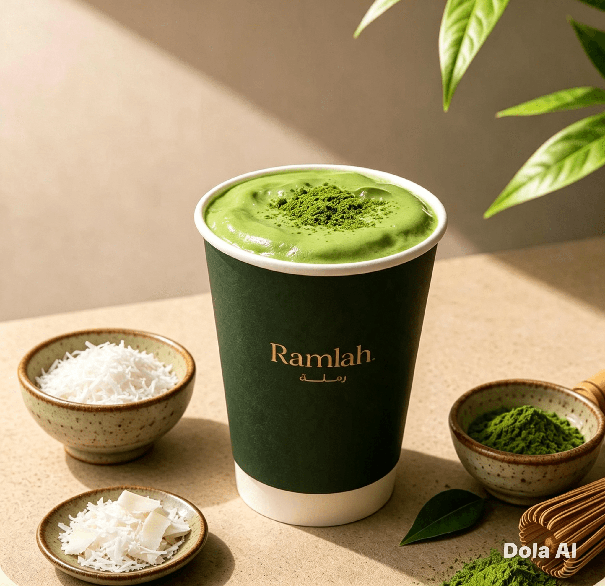 Cloudy matcha specialty coffee